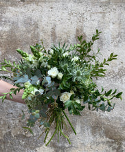 Cargar imagen en el visor de la galería, Ramo flor natural tono blanco