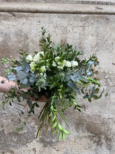Cargar imagen en el visor de la galería, Ramo flor natural tono blanco